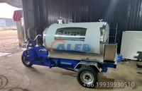 Solution Hygiénique : Tricycle Mobile de Transport de Lait pour Ferme Laitière, Capacité 500L-1T, Machine d'Alimentation pour Veaux avec Mélange d'Eau Acide