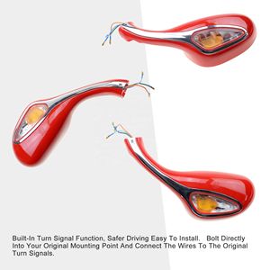 GY6 <span class=keywords><strong>50cc</strong></span> 80 125 150 250 Rétroviseur latéral de 8mm pour scooters et motos avec clignotant - Product Image 4