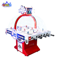Table de hockey sur bulles commerciale avec tableau de scores électronique LED, jeu de hockey sous dôme pour 2 joueurs, idéal pour les centres de divertissement familial