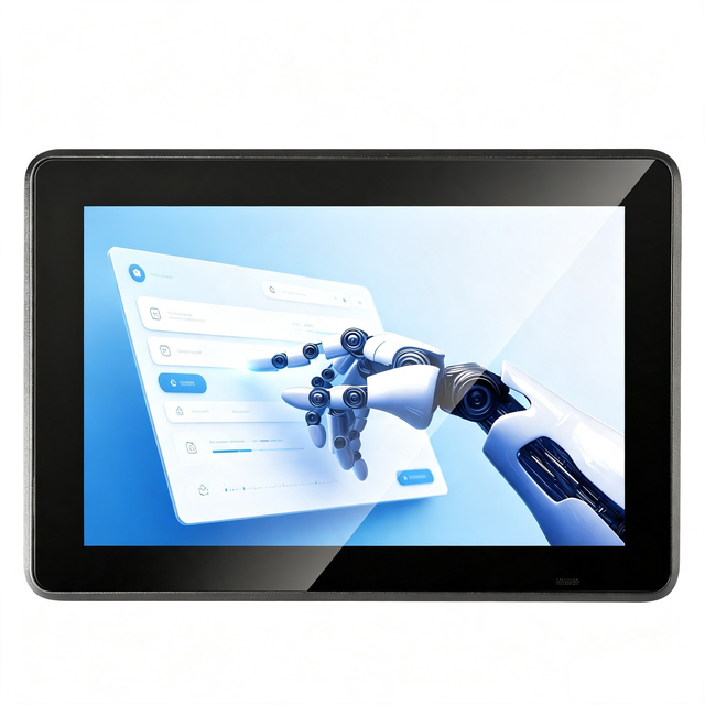 10.1" Rugged Industrial Touch Panel PC - Fanless IP65 Waterproof HMI - Embedded Panel Mount All-in-One PC