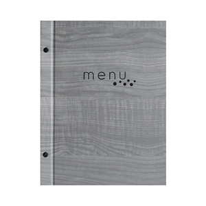 Porta Menu con Design Effetto Legno e Punti Neri - Product Image 1