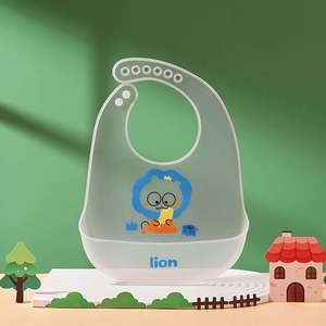 Food Safe Silicone Bib BPA Free <b>Babies</b> Feeding Set Cute Silicone <b>Baby</b> Bibs for <b>Babies</b> & Toddlers - Product Image 5