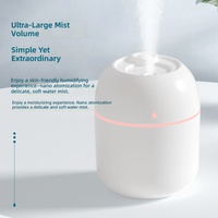 Humidificateur de bureau USB mini portable 220 ml avec lumières colorées, aromathérapie ultrasonique pour la maison et la voiture
