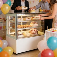 Vitrine réfrigérée moderne de comptoir pour mini-gâteaux, avec tiroir rotatif