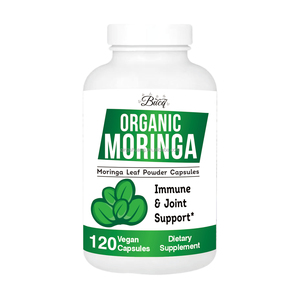 Suplemento en polvo de <span class=keywords><strong>Moringa</strong></span> de etiqueta privada, rico en vitaminas y minerales, cápsula de apoyo para el sueño inmune articular antioxidante para adultos - Product Image 1