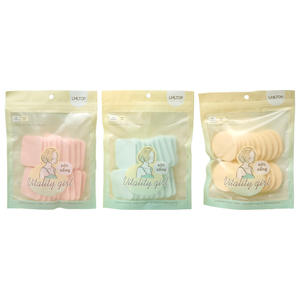 Éponges de maquillage LMLTOP, 20 pièces, carrées et rondes, double usage, sèches et humides, en polyuréthane hydrophile, pour artistes de studio - Product Image 1