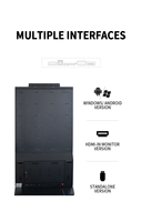 OEM ODM 75 Inch Full HD Anti-Glare Indoor Vertical LCD Ad Display Software Digital Signage Kiosk Cloud-Based CMS Retail Store