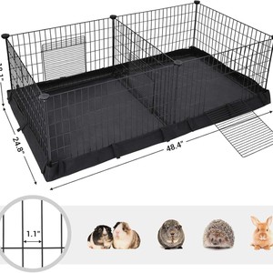 Guinea Pigs <strong>Hamsters</strong> Luxury Foldable Pet <strong>Cage</strong> for Small Animals Indoor Outdoor Use with Canvas Bottomed Box - Product Image 4