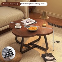 Vente en gros de meubles de salon pour la maison table basse d'appoint de canapé simple et moderne en bois avec trèfle
