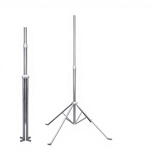 Support d'<span class=keywords><strong>antenne</strong></span> robuste en acier inoxydable à quatre podes TM-S01 <span class=keywords><strong>pour</strong></span> montage sur <span class=keywords><strong>poteau</strong></span>, compatible avec les antennes Discone ou Scanner - Product Image 2