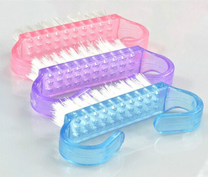 7X3.5CM Poignée <span class=keywords><strong>Pinceaux</strong></span> Ongles Frotter À La Main Brosse De Nettoyage 50 pcs/<span class=keywords><strong>lot</strong></span> Couleur Aléatoire En Gros Brosse À Ongles - Product Image 2