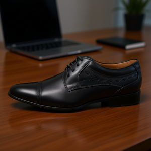 Scarpe eleganti da uomo Vogatti, modello Oxford, in pelle, con lacci, punta tonda, per uso ufficio, taglia 1563 - Product Image 2