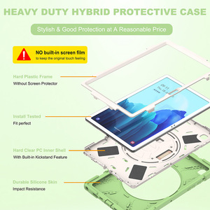 Coque de protection en silicone 10.4 pouces avec sangle de poignée, étui coloré et sur mesure pour Samsung Galaxy <span class=keywords><strong>Tab</strong></span> A T505 <span class=keywords><strong>T500</strong></span> - Product Image 6