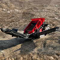 Machine de criblage mobile à 3 voies pour la séparation de la terre, du sable, du gravier, des déchets de construction, des scories et du compost