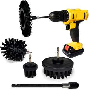 <span class=keywords><strong>Cepillo</strong></span> eléctrico de <span class=keywords><strong>taladro</strong></span> suave de plástico, accesorio para limpieza de alfombras, cuero, neumáticos de coche, tapicería, sofá - Product Image 1