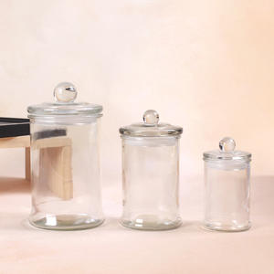 Bougeoir rond <span class=keywords><strong>en</strong></span> verre givré fait à la main, porte-bougie <span class=keywords><strong>en</strong></span> verre, 10 pièces - Product Image 2