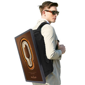 แฟชั่น27นิ้วกระเป๋าเป้สะพายหลังโฆษณา LCD ป้ายโฆษณาดิจิตอลของมนุษย์กระเป๋าเป้สะพายหลังป้ายโฆษณา - Product Image 3