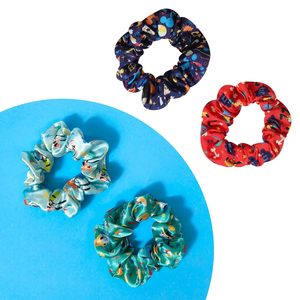 Disney Mickey Scrunchies Girls 4 Scrunchies grandes estampados con tus personajes favoritos, originales con licencia H.E.R. Accesorios - Product Image 3