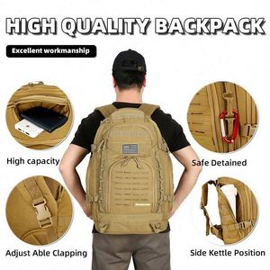 Bsci กระเป๋าเป้สะพายหลังอเนกประสงค์สำหรับใส่แล็ปท็อป, กระเป๋าเป้ใส่แล็ปท็อปแบบมีซิปซับในทำจากโพลีเอสเตอร์สำหรับล่าสัตว์ฟรีตัวอย่าง - Product Image 5