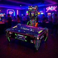 Équipement de jeu vidéo en promotion : Machine de divertissement multi-balles double pixel pour hockey sur glace et air hockey, matériel de jeu de table pour salle de jeux