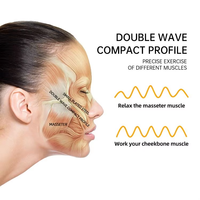 Cinturón de Estiramiento Facial en V con Masajeador Reductor de Papada, Moldeador de Mandíbula Recargable para Definir la Línea de la Mandíbula y Reafirmar la Piel