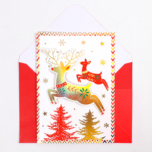 Cartes de vœux 3D personnalisées 19*25.8cm avec enveloppes - Product Image 1