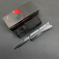 Couteau de poche pliable Microt Premium M390 en acier avec manche en alliage d'aluminium pour la survie en plein air, la chasse, le camping, EDC, pour la défense personnelle