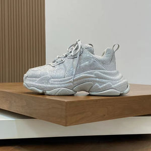 BB <b>Shoes</b> Dropship High Quality Fashionable Thick-soled Genuine Leather Mesh Lace-up <b>Waterproof</b> Breathable Lightweight Luxury - Product Image 6