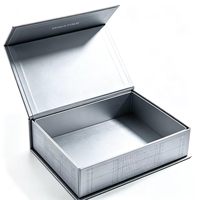 Boîte magnétique pliable personnalisée avec impression UV, conteneur en papier rigide doublé pour l'emballage de montres et d'accessoires de marque