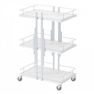 Beauty salon <b>trolley</b> for manicure, eyelash extension and tattoo services. Salon storage rack. Mobile <b>tool</b> cart. - Product Image 5