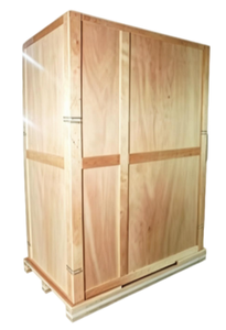 Boîte en bois solide pliable sur mesure avec base en palette |   Caisse d'expédition et palette d'exportation empilables sans clous, démontables - Product Image 2
