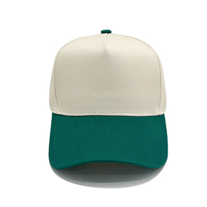 Casquettes de baseball à 5 panneaux bicolores de haute qualité avec logo personnalisé, vente en gros, structure rigide, 100% coton, Gorras, casquettes de baseball, casquettes de camionneur - Product Image 3