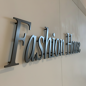 Letrero <span class=keywords><strong>de</strong></span> Letras <span class=keywords><strong>de</strong></span> Metal Pintado con Nombre <span class=keywords><strong>de</strong></span> Empresa <span class=keywords><strong>en</strong></span> Acero Inoxidable Personalizado, Letrero <span class=keywords><strong>de</strong></span> Letras Acrílicas con Luz LED No Luminosa para Tienda - Product Image 4