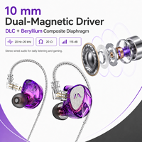 Écouteurs intra-auriculaires filaires détachables avec câble, casque de jeu dynamique 3,5 mm avec micro pour audiophiles et monitoring de scène