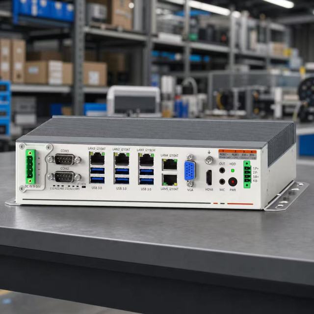 ODM/OEM WiFi/4G/5G Industrial Box Computer Wall Mounted Embedded Vehicle Fanless Computer