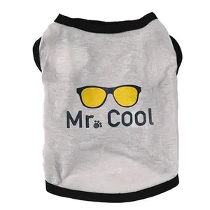 Moda güneş gözlükleri baskı MR serin çocuk köpek baskı havai gömleği Pet yaz giysileri