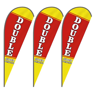 High Quality Advertising Outdoor Flying Banner Tear Drop Flags Beach Feather Flag Custom Promotional Flags Banners