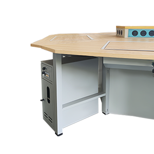 Sistema de conferencia de elevación de monitor de volteo manual de diseño escolar con cajones y gabinetes bloqueables para equipo educativo de oficina - Product Image 6