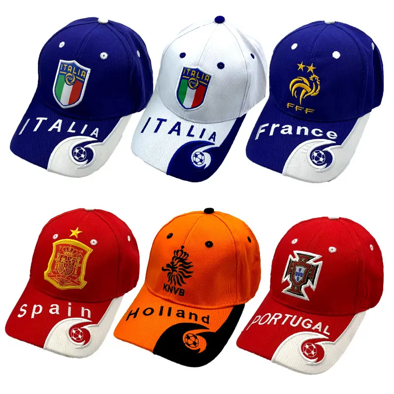 Euro Cup Souvenir Italië Zonnehoed Frankrijk Spanje Portugal Holland Cadeau Hoed