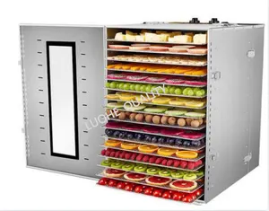 Horno secador deshidratador de alimentos QT/deshidratador de verduras eléctrico/Máquina secadora de carne de 24 capas