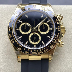 Montre mécanique de qualité supérieure 40 mm QF Factory 126519 acier 904L mouvement 4131 poids 155g Chrono noir or panda - Product Image 1