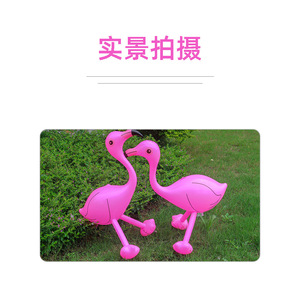 <b>Inflatable</b> <b>Flamingo</b> Toy Pink PVC Outdoor Yard Decorations For Teenagers Unisex - Product Image 4