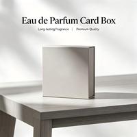 Boîte à parfum en papier pliable personnalisée, emballage cosmétique de luxe pour flacon de parfum de 30 ml et 50 ml