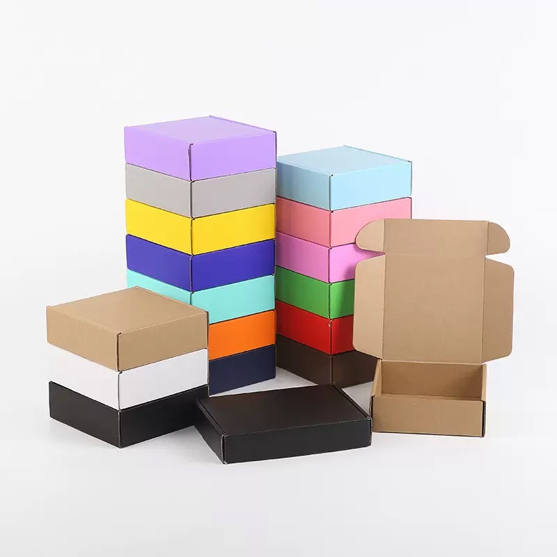 OEM Custom Matt Lamination Corrugated Aircraft Box Rigid Foldable Postal Mailer Box For Gift Luxury Apparel Shipping Box