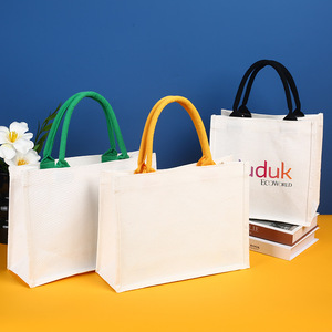Sac fourre-tout en toile personnalisé Genichi, coton laminé épaissi, publicité promotionnelle, emballage général - Product Image 1