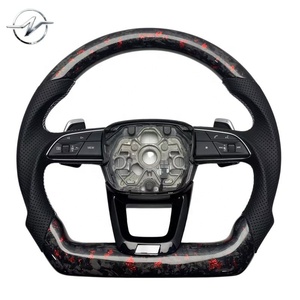Venta Directa de Fábrica, Volante Deportivo de Cuero Perforado de 4 Radios y Fibra de Carbono para <span class=keywords><strong>Audi</strong></span> A3/<span class=keywords><strong>A4</strong></span>/A5/A6/Q5/Q7/S3/Rs3/Rs6/Rs7/R8/Tt/A7 - Product Image 1
