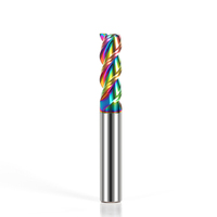 HANDERK 55/65/75Hrc Ensemble de fraises en bout à 3 cannelures en aluminium avec revêtement en diamant pour outil de coupe CNC