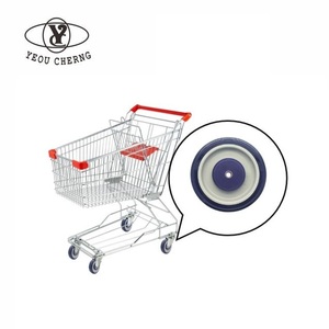 Offre Spéciale 4''trolley pvc en plastique de meubles de chariot à roulette en caoutchouc roue à bagages - Product Image 1