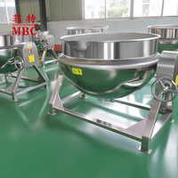 ZHUCHENG MBC OEM/ODM CASSEROLE À VAPEUR PERSONNALISÉE 300L AVEC SYSTÈME INCLINABLE SANS MÉLANGEUR