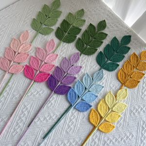<span class=keywords><strong>Flores</strong></span> Artificiales BF, Pedidos al por Mayor, Hojas Tejidas a <span class=keywords><strong>Crochet</strong></span> a Gran Escala con Patrón de Cuatro Estaciones para Decoración del Hogar - Product Image 1